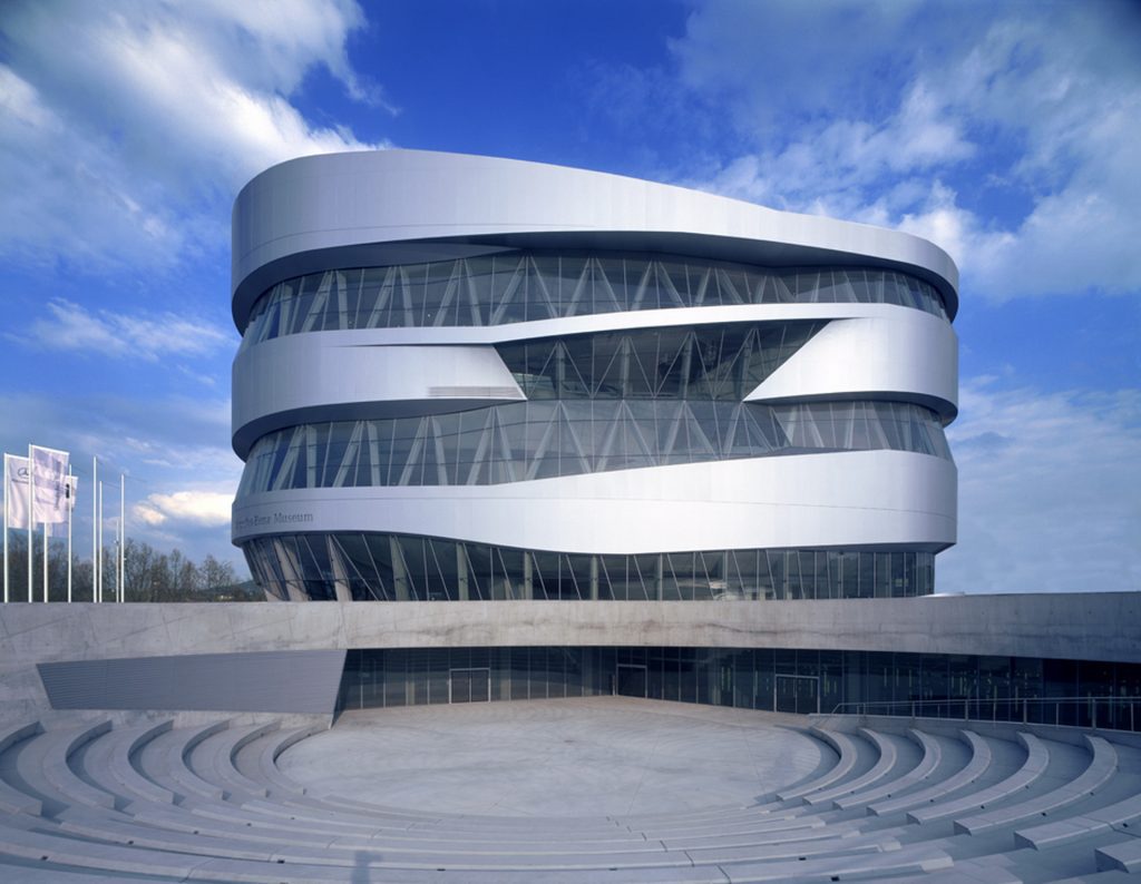 Projekt: Mercedes Benz Museum, Stuttgart
Architekt: UN Studio (Ben van Berkel), Amsterdam
Ausstellungsdesign: HG Merz, Stuttgart