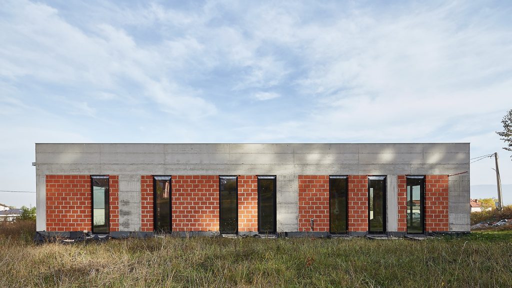 Design and development of a private residence with an inner courtyard in Tetovo, Macedonia.